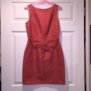 Orange work dress